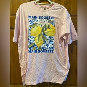 NWT Keep it Gypsy Pink Graphic lemon T-Shirt Sz xl